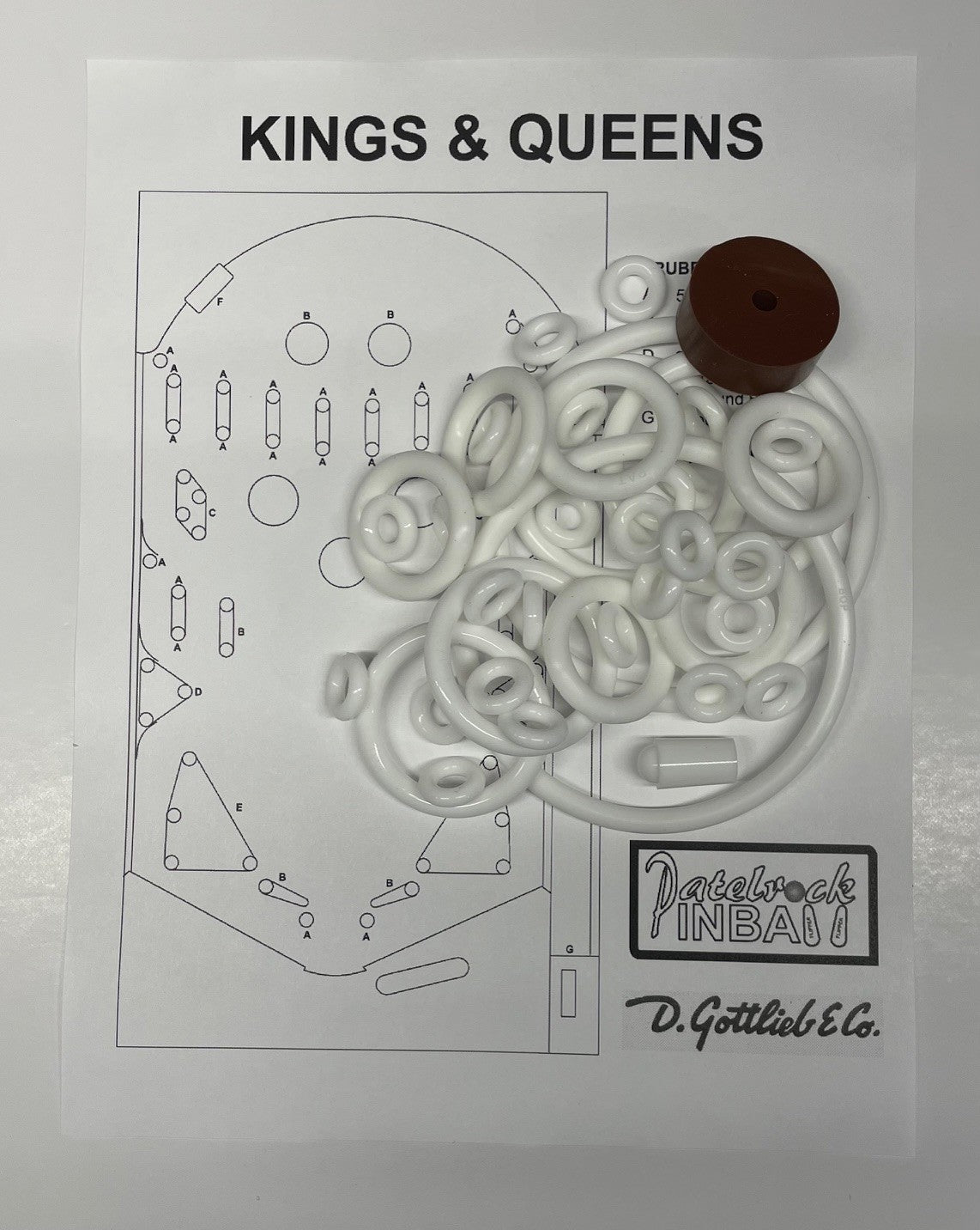 Gottlieb Kings & Queens Pinball Machine Maintenance Kit