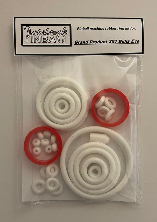 Grand Products | Pinstar 301 Bulls Eye Pinball Machine Rubber Ring Kit