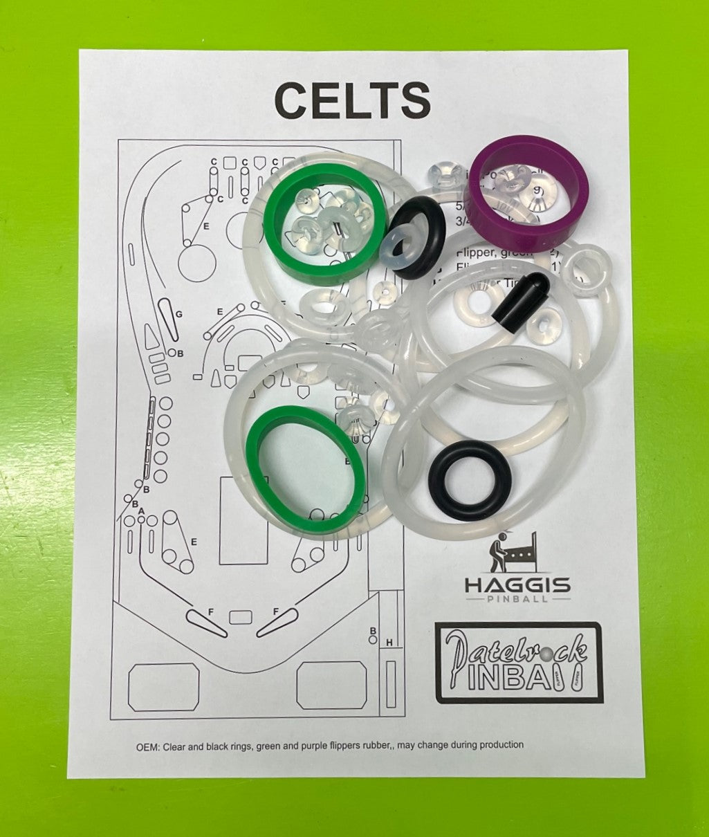 Haggis Pinball Celts Pinball Machine Rubber Ring Kit