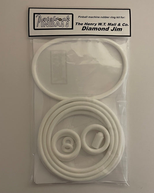 The Henry W.T. Mali & CO Inc. Diamond Jim Pinball Machine Rubber Ring Kit