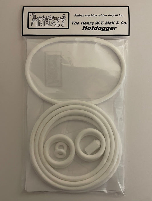 The Henry W.T. Mali & CO Inc. Hotdogger Pinball Machine Rubber Ring Kit