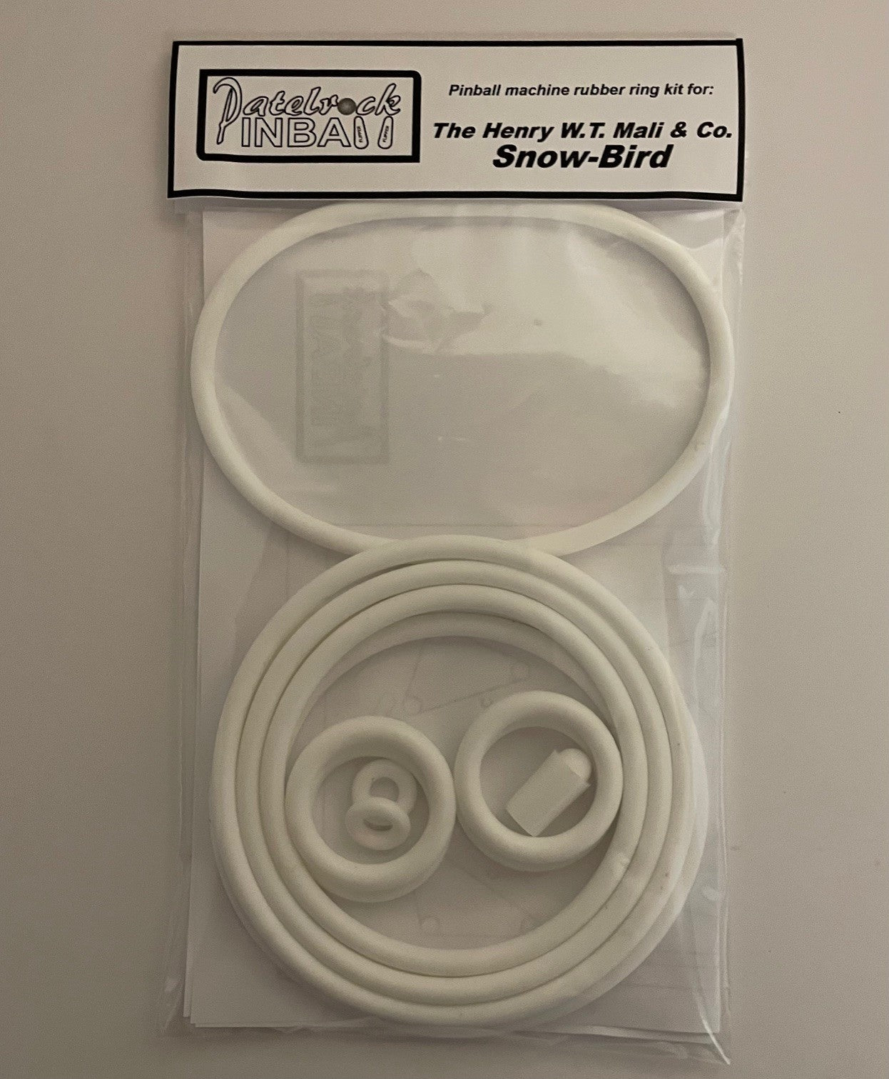 The Henry W.T. Mali & CO Inc. Snowbird Pinball Machine Rubber Ring Kit