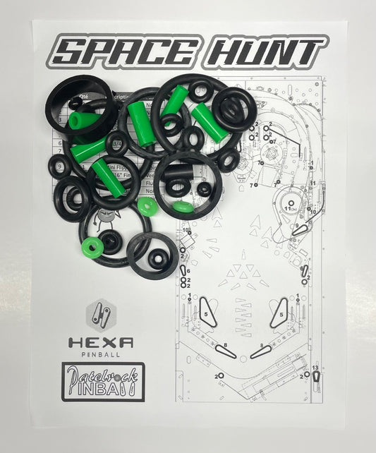 Hexa Space Hunt Pinball Machine Rubber Ring Kit