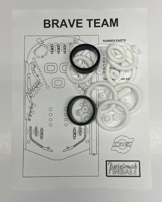 Inder Brave Team Pinball Machine Rubber Ring Kit