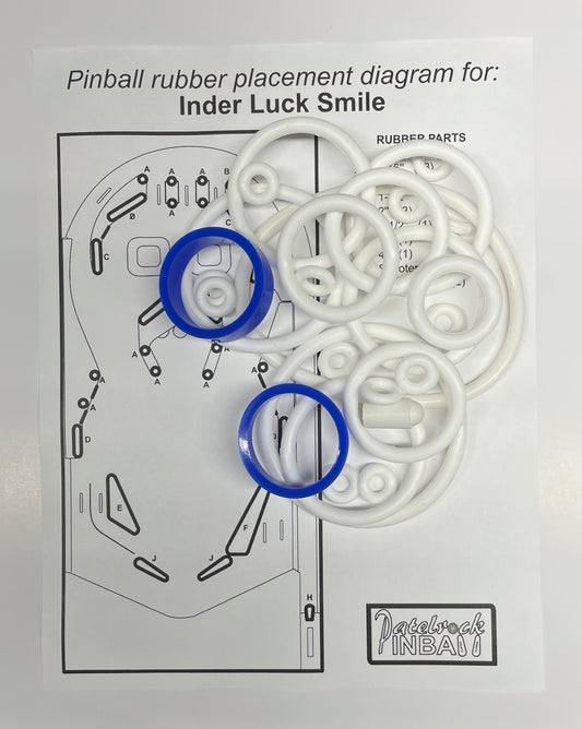 Inder Luck Smile Pinball Machine Rubber Ring Kit