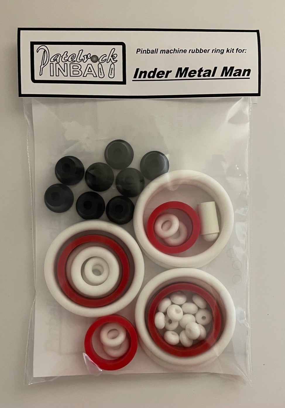 Inder Metal Man Pinball Machine Rubber Ring Kit