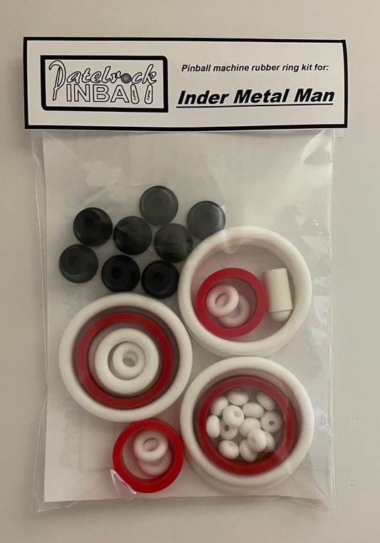 Inder Metal Man Pinball Machine Rubber Ring Kit