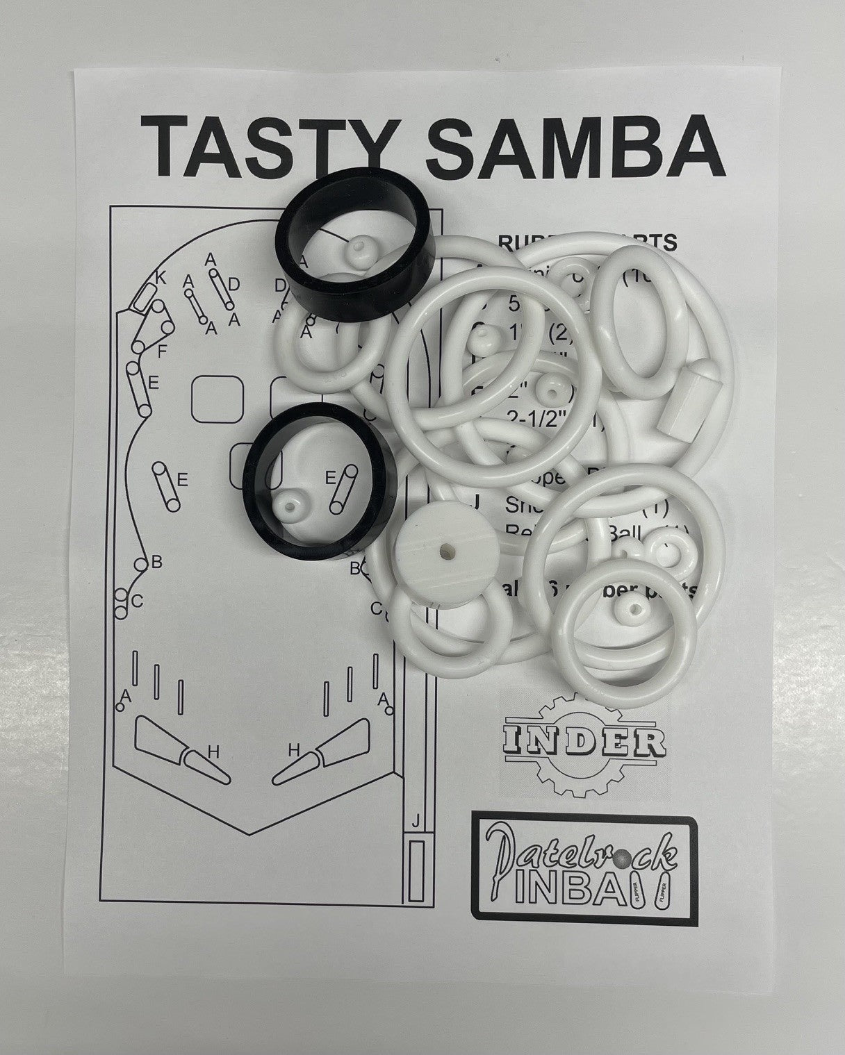 Inder Tasty Samba Pinball Machine Rubber Ring Kit