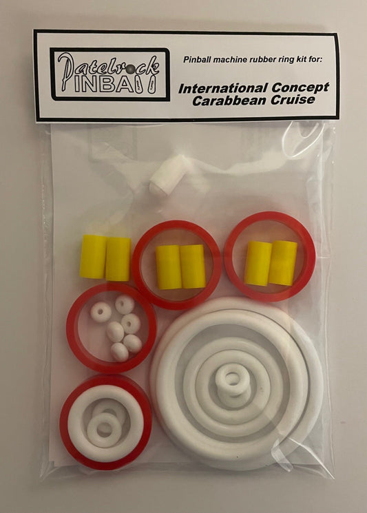 International Concepts Caribbean Cruise Pinball Machine Rubber Ring Kit