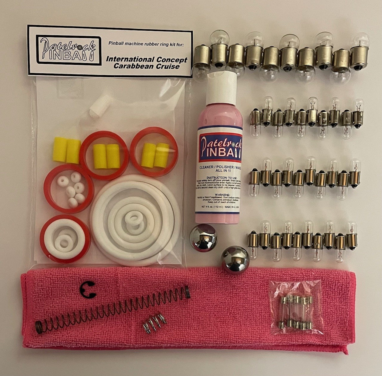 International Concepts Caribbean Cruise Pinball Machine Maintenance Kit