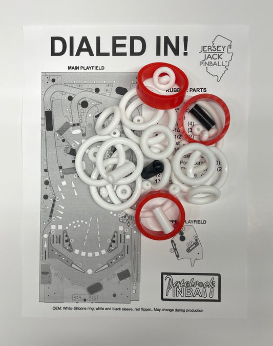 Jersey Jack Pinball Dialed In! Limited | Collector's | Standard Edition Pinball Machine Rubber Ring Kit