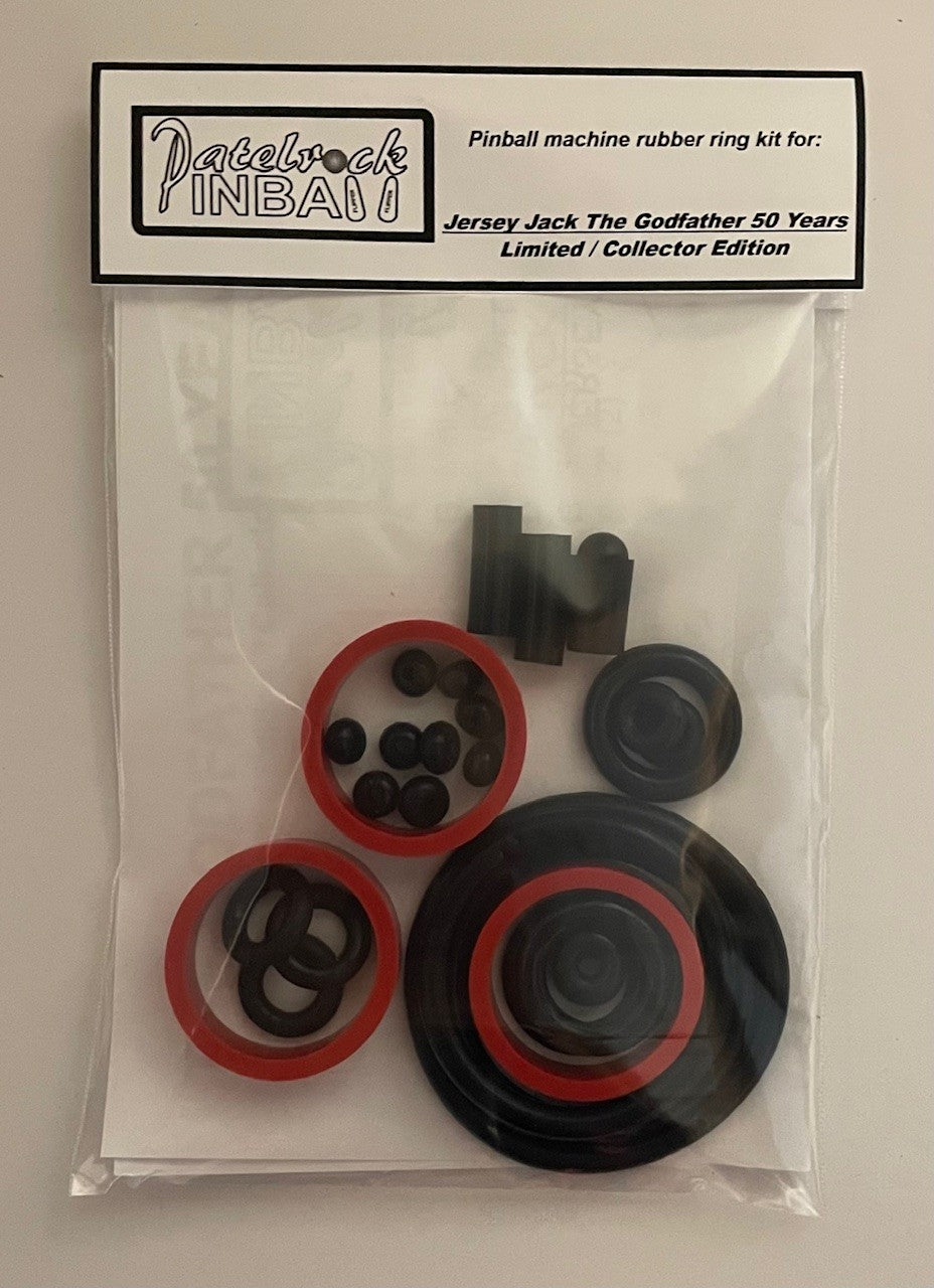 Jersey Jack Pinball The Godfather 50 Years Limited | Collector's Edition Pinball Machine Rubber Ring Kit