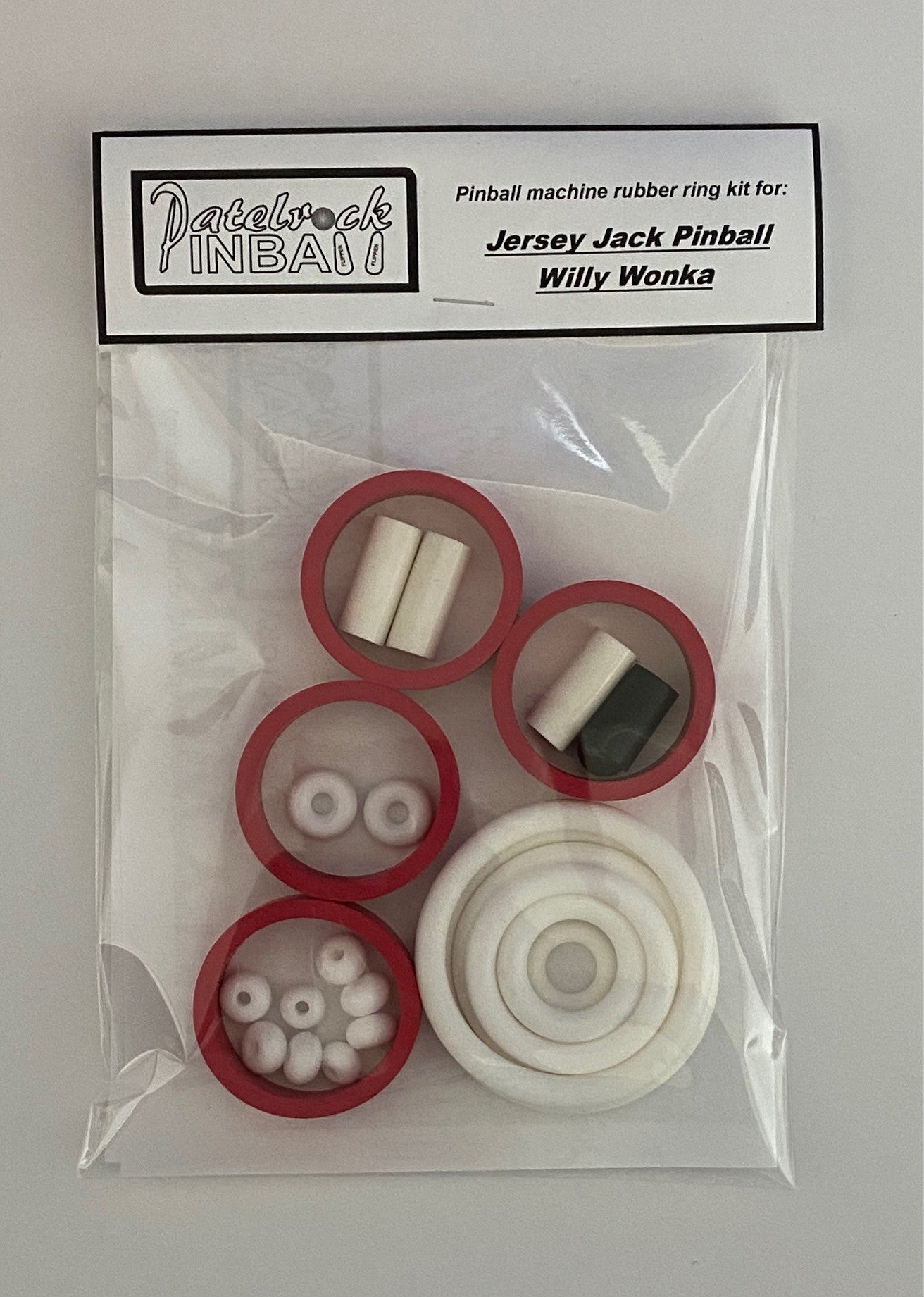 Jersey Jack Willy Wonka & the Chocolate Factory Standard | Collector's | Limited Edition Pinball Machine Rubber Ring Kit