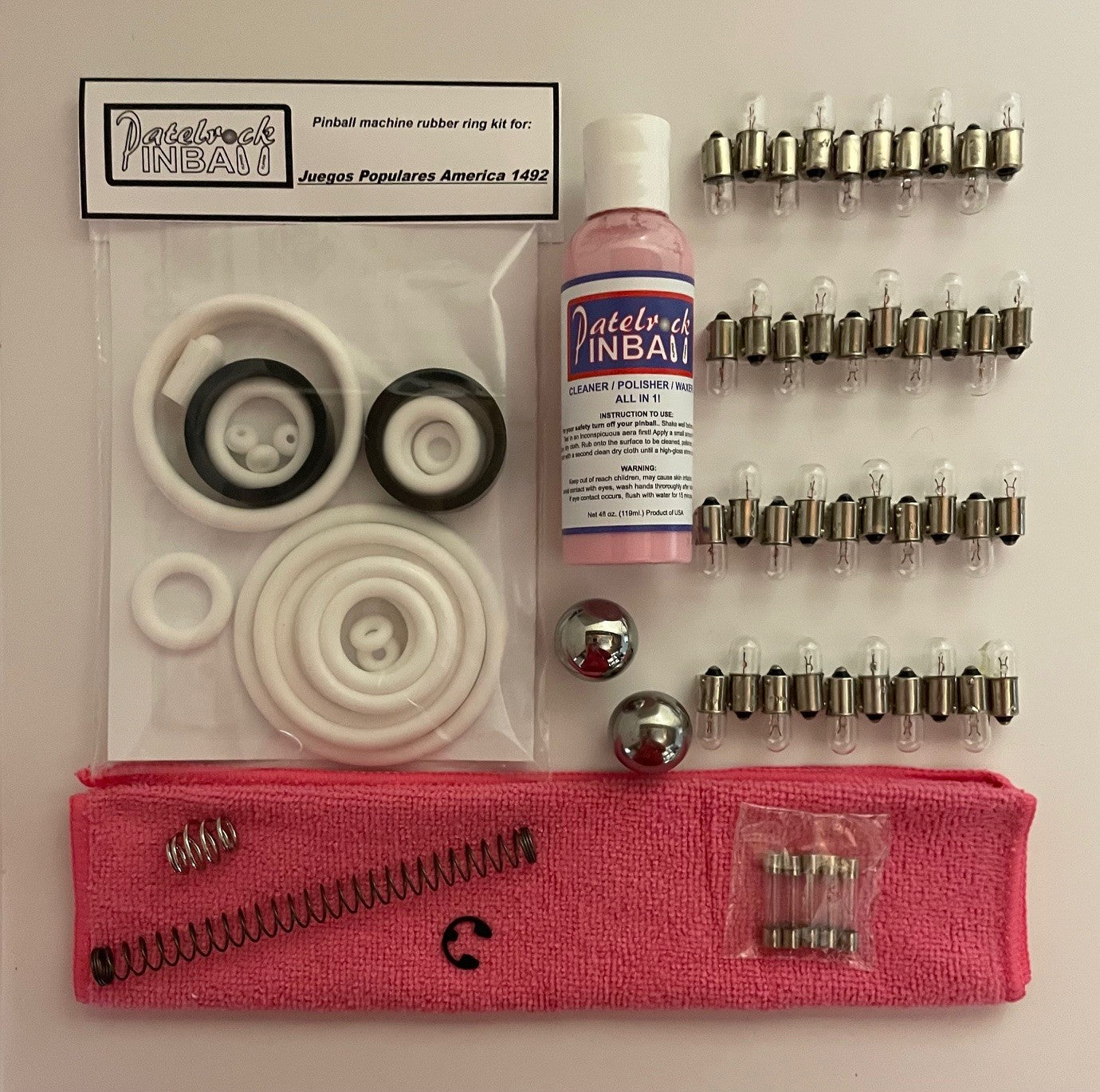 Juegos Populares America 1492 Pinball Machine Maintenance Kit