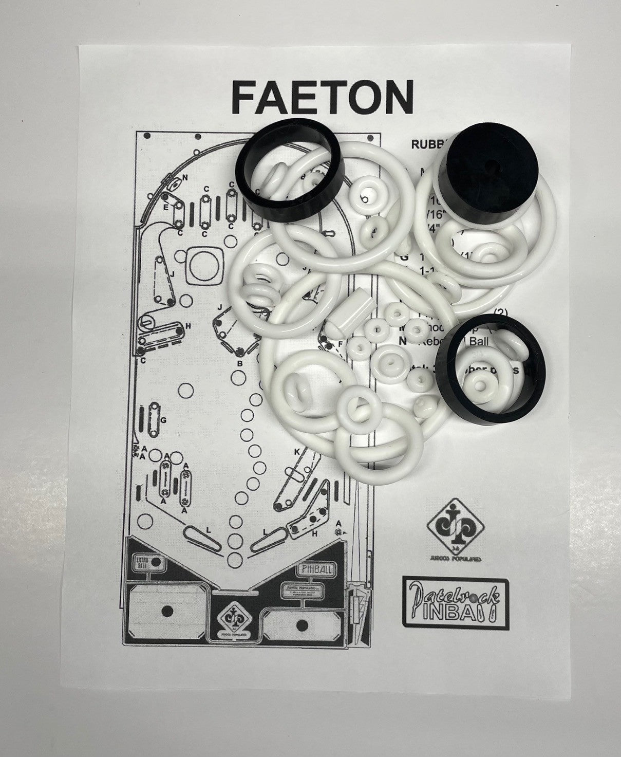 Juegos Populares Faeton Pinball Machine Rubber Ring Kit