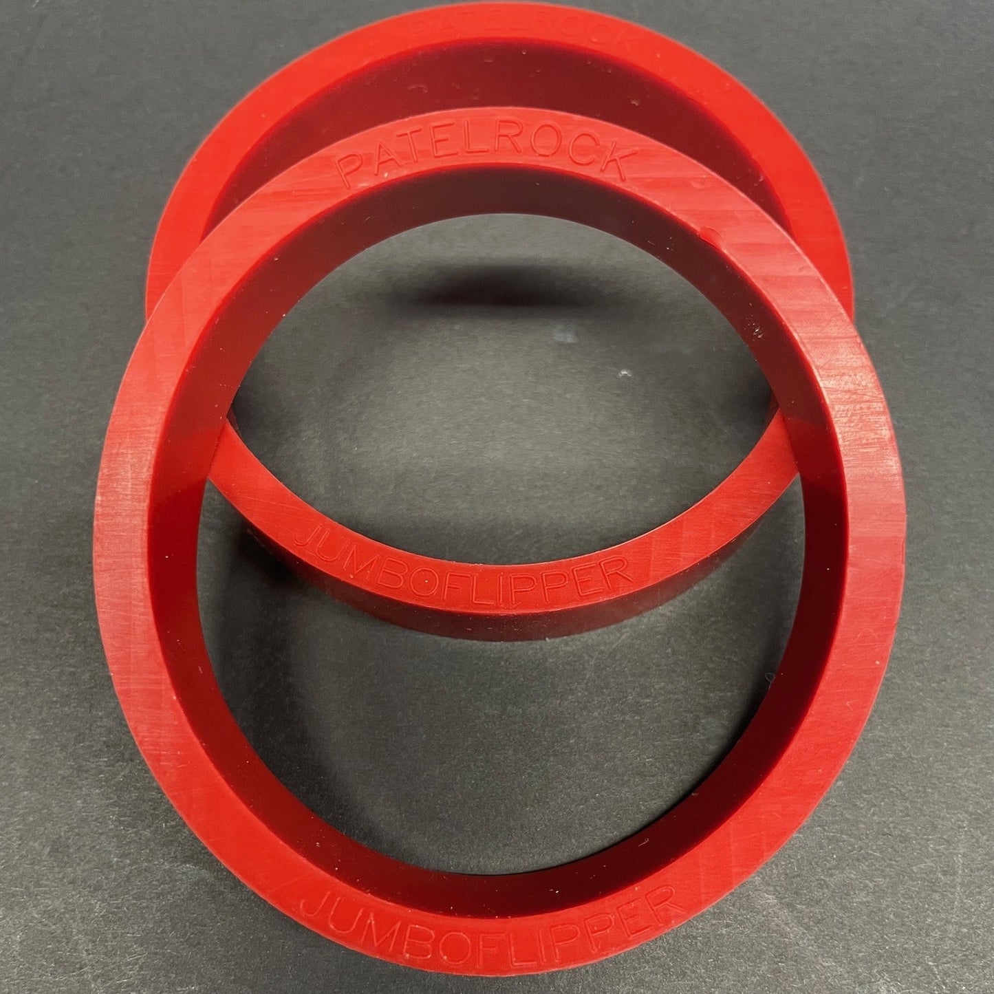 2-1/2'' x 1/2'' Silicone Red Jumbo Flipper Rubber Ring | Exclusive