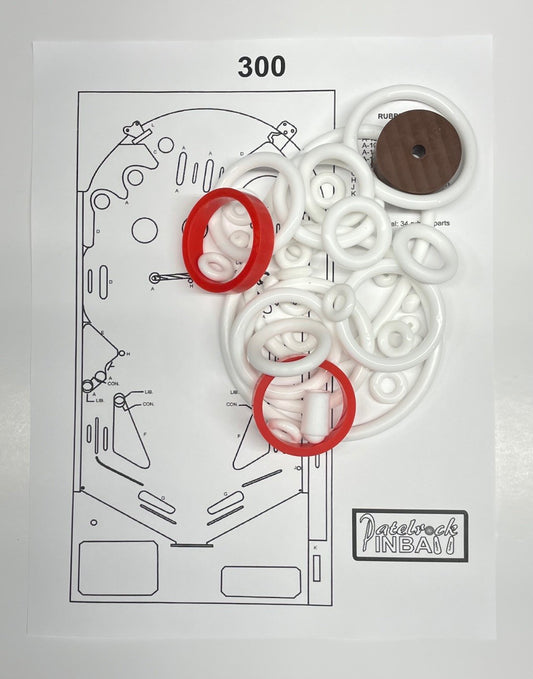 Maresa 300 Pinball Machine Rubber Ring Kit