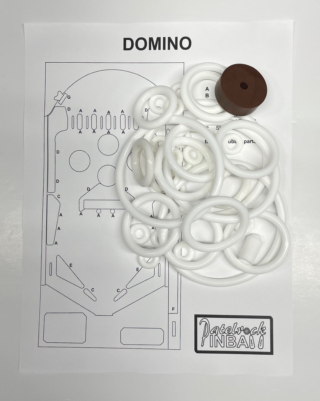Maresa Domino Pinball Machine Rubber Ring Kit