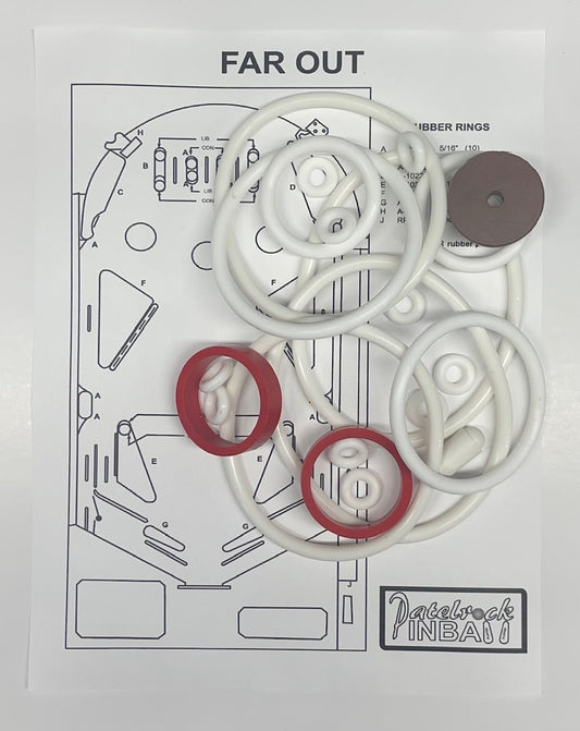 Maresa Far Out Pinball Machine Rubber Ring Kit