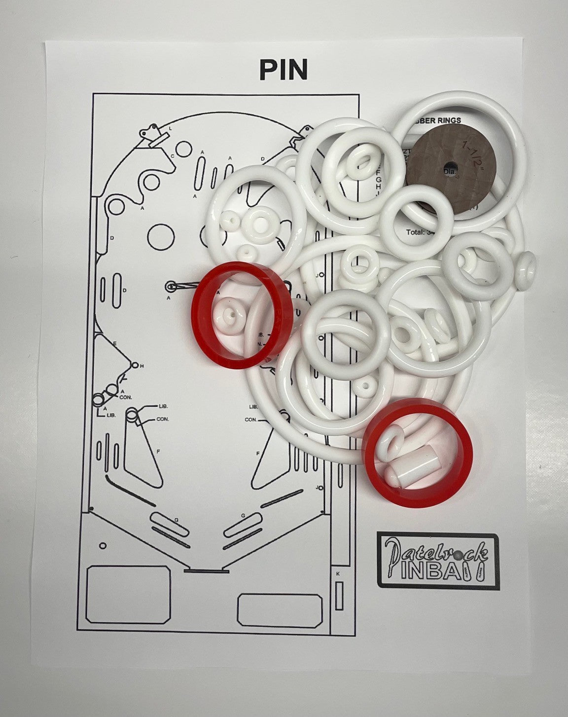 Maresa Pin Pinball Machine Rubber Ring Kit