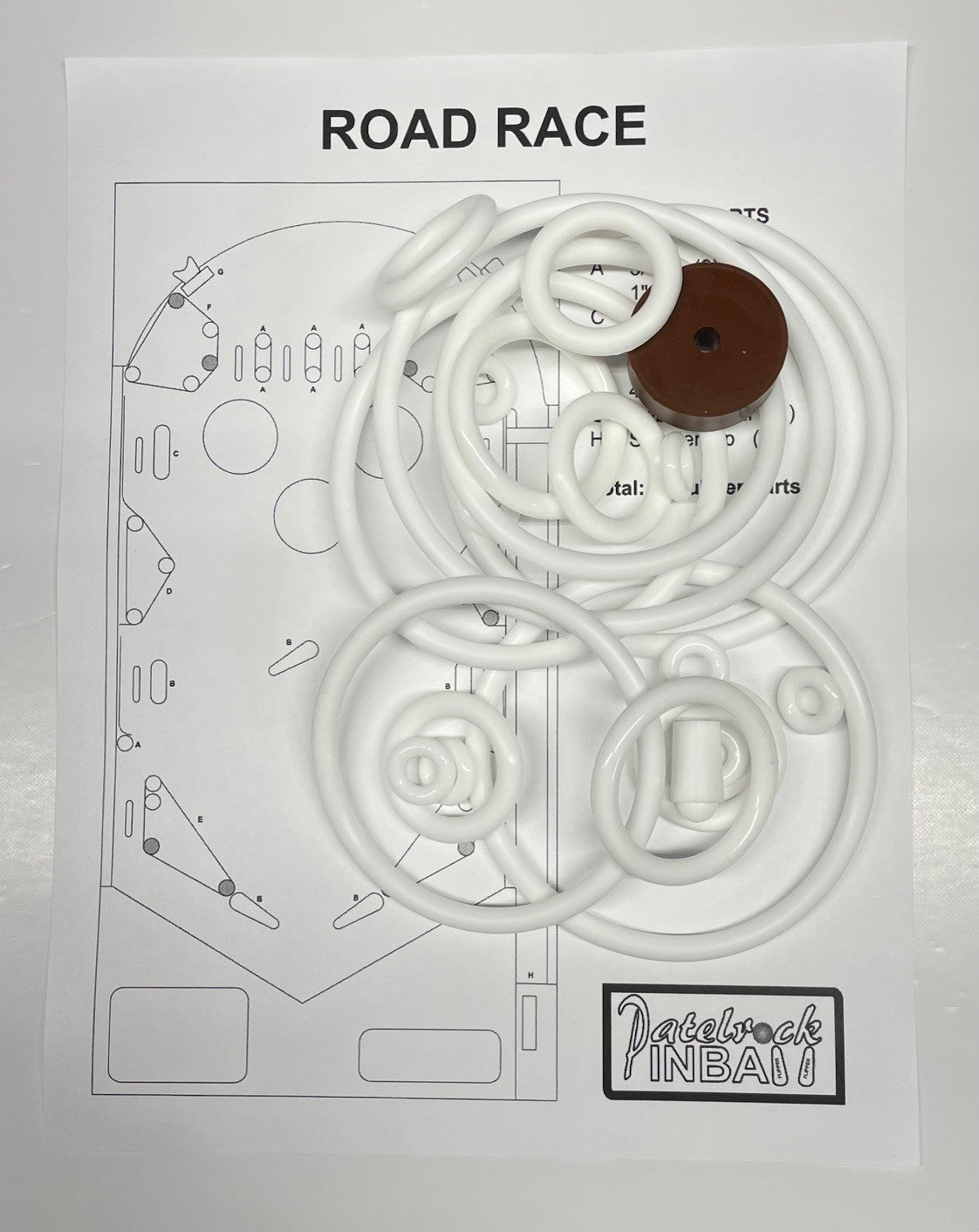 Maresa Road Race Pinball Machine Rubber Ring Kit