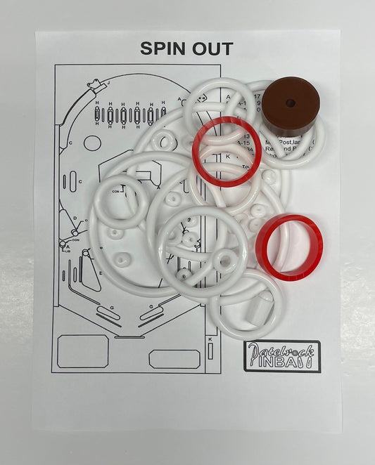Maresa Spin Out Pinball Machine Rubber Ring Kit