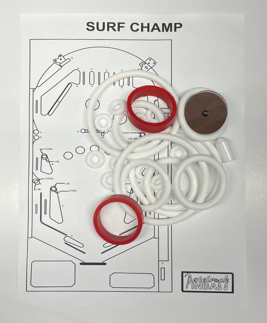 Maresa Surf Champ Pinball Machine Rubber Ring Kit