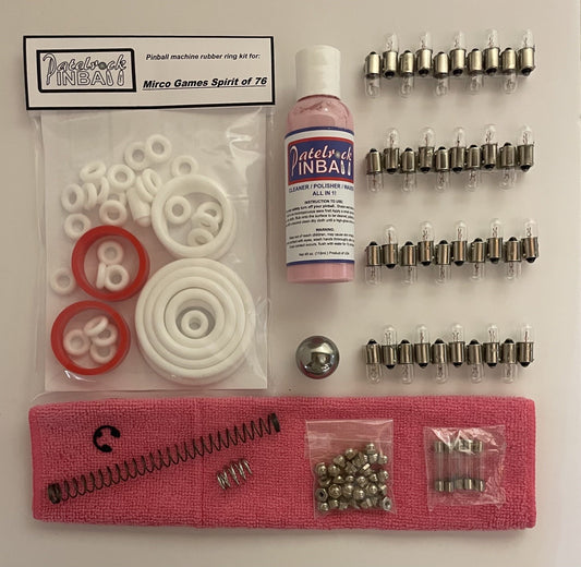 Mirco Games Spirit of 76 Pinball Machine Maintenance Kit