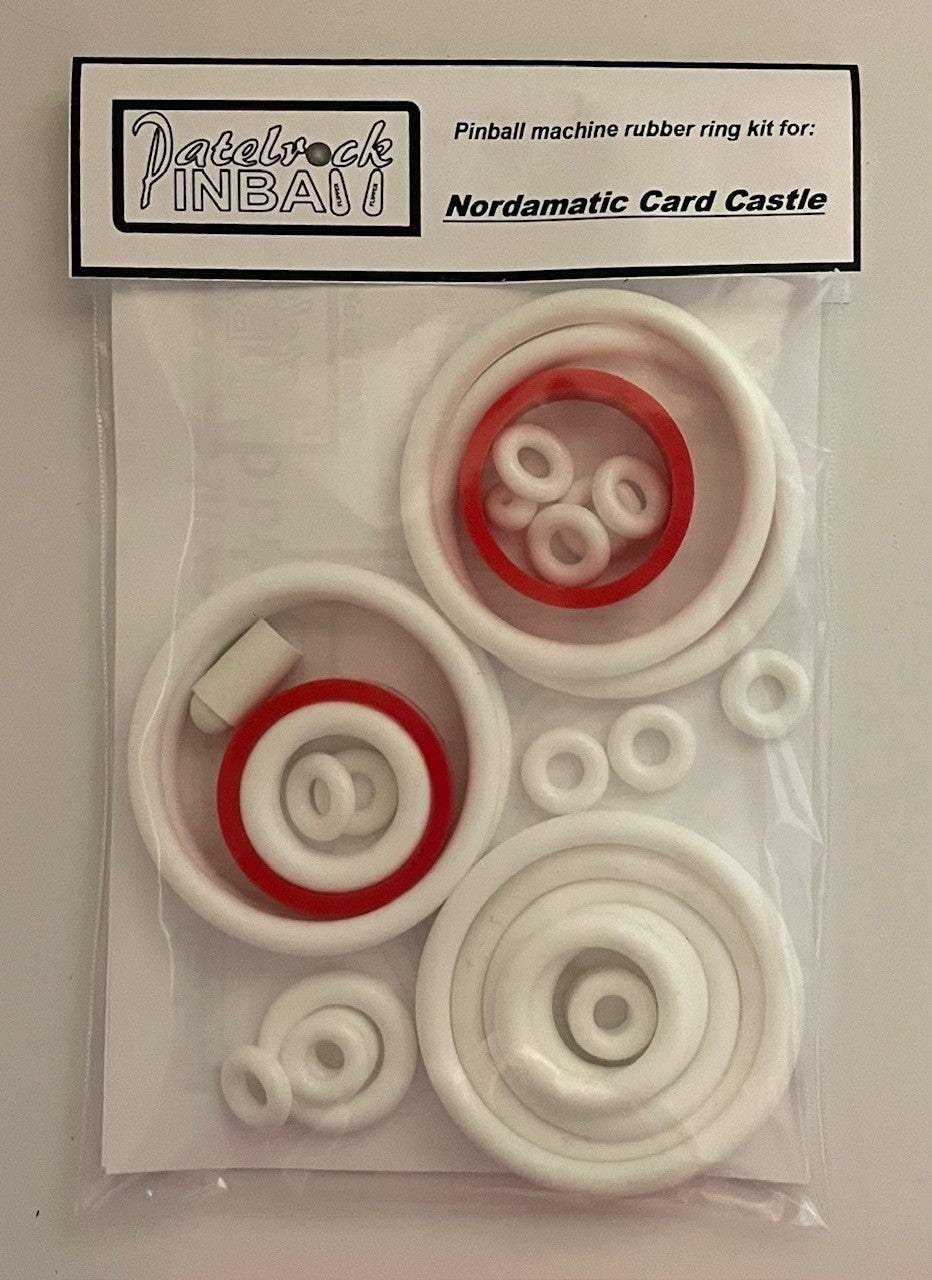 Nordamatic Card Castle Pinball Machine Rubber Ring Kit