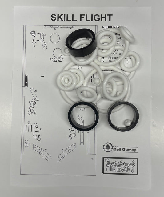 Nuova Bell Games Skill Flight Pinball Machine Rubber Ring Kit
