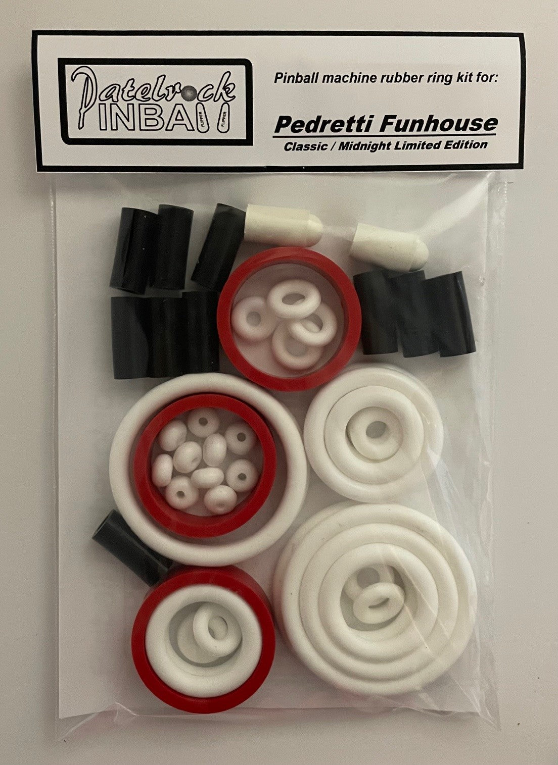 Pedretti Funhouse Remake | Classic | Rudy's Nightmare | Limited Edition Pinball Machine Rubber Ring Kit