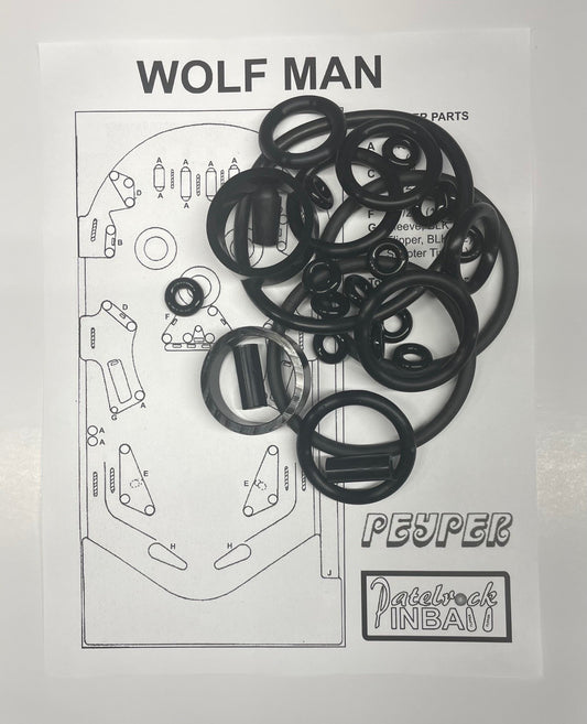 Peyper Wolf Man Pinball Machine Rubber Ring Kit