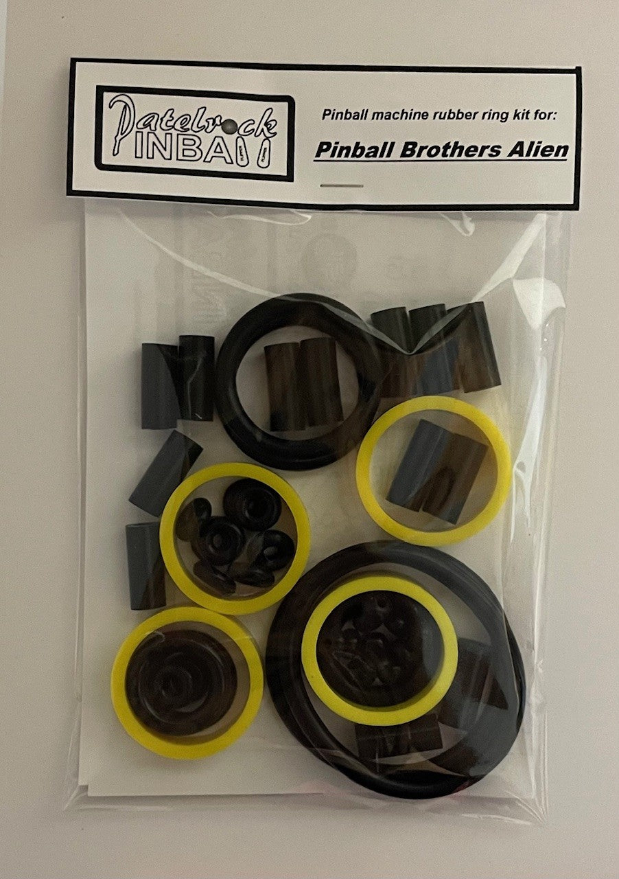 Pinball Brothers Alien Pinball Machine Rubber Ring Kit