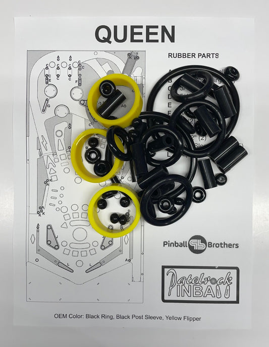 Pinball Brothers Queen Champions | Rhapsody Limited Edition Pinball Machine Rubber Ring Kit