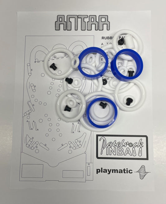 Playmatic Antar Pinball Machine Rubber Ring Kit