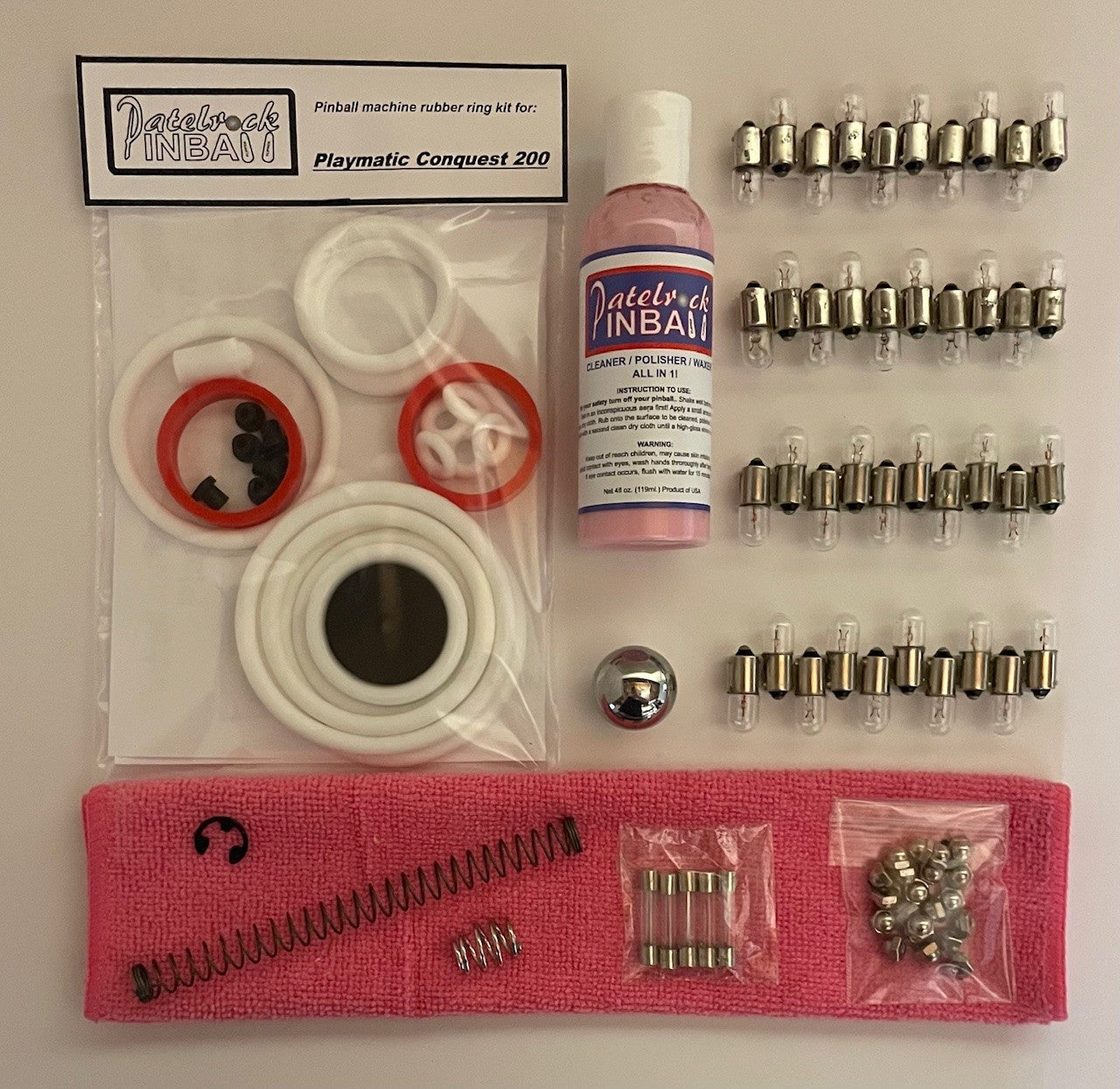 Playmatic Conquest 200 Pinball Machine Maintenance Kit