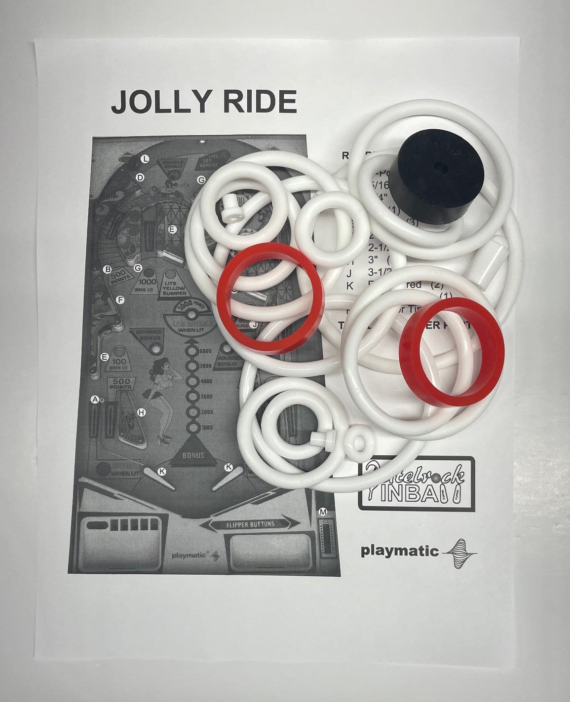 Playmatic Jolly Ride Pinball Machine Maintenance Kit
