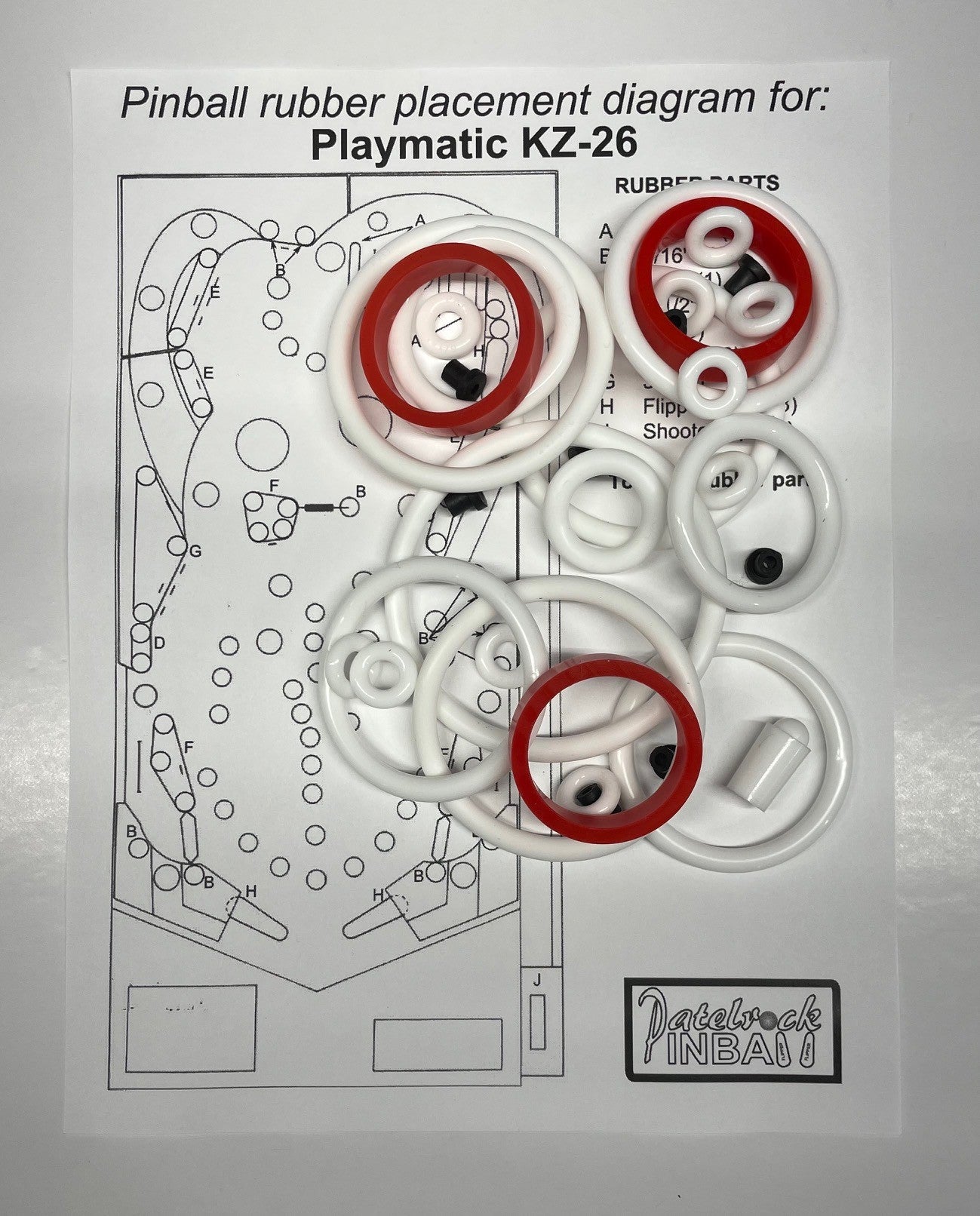 Playmatic KZ-26 Pinball Machine Maintenance Kit