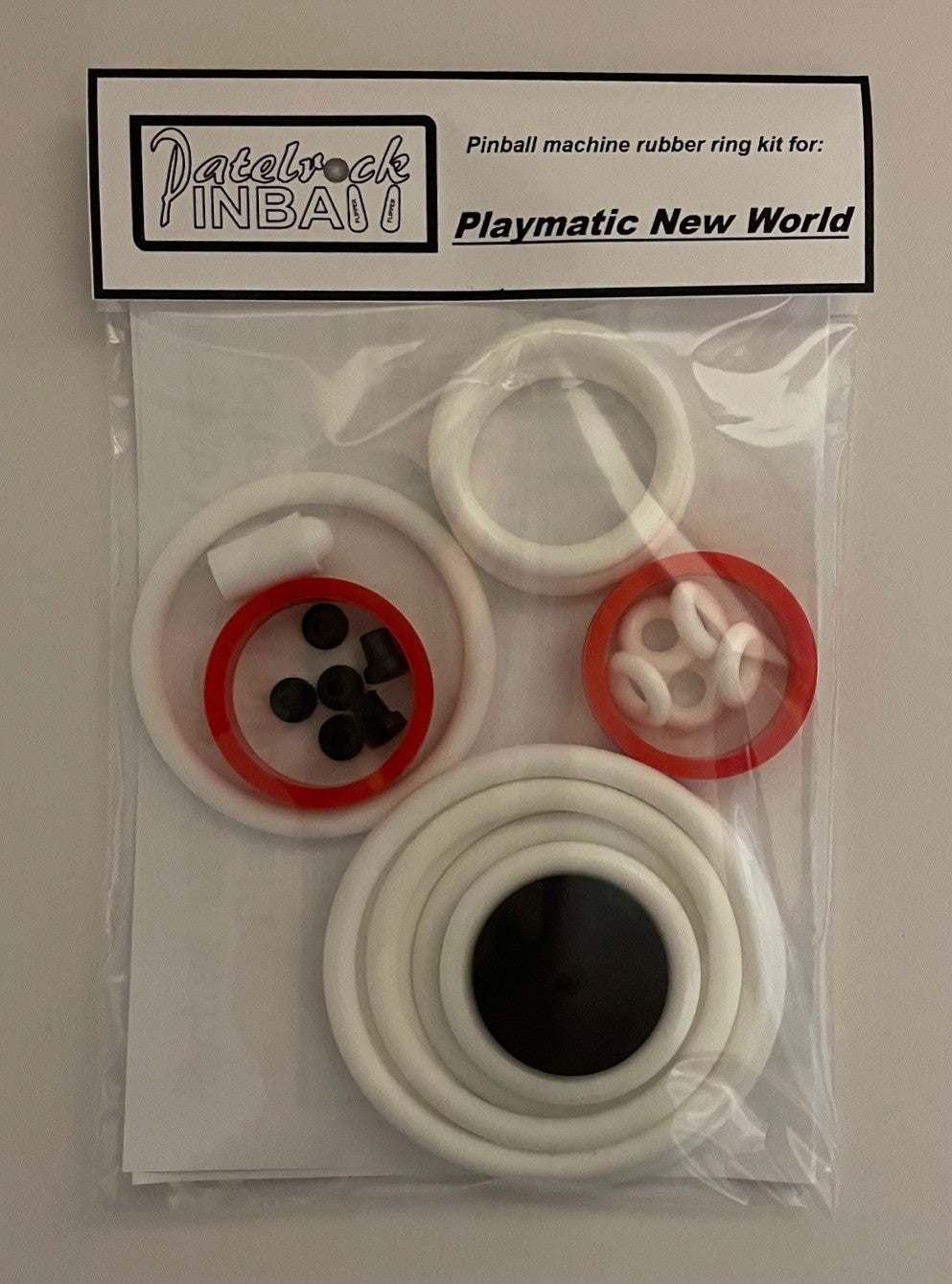 Playmatic New World Pinball Machine Rubber Ring Kit