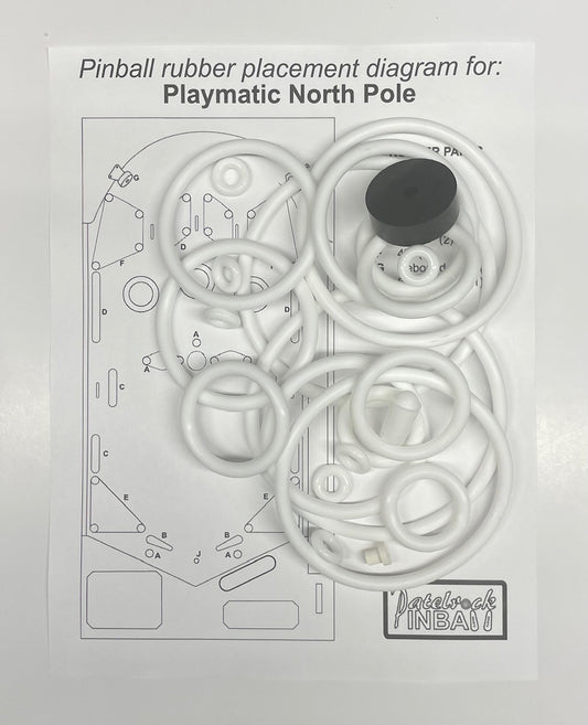Playmatic North Pole Pinball Machine Rubber Ring Kit