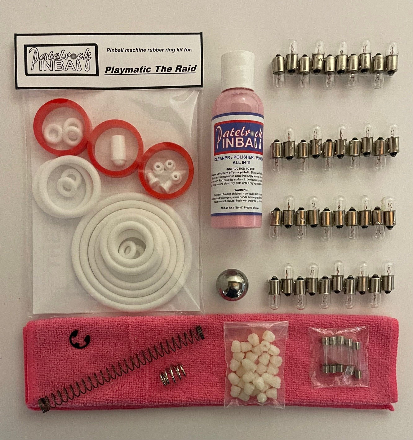 Playmatic The Raid Pinball Machine Maintenance Kit