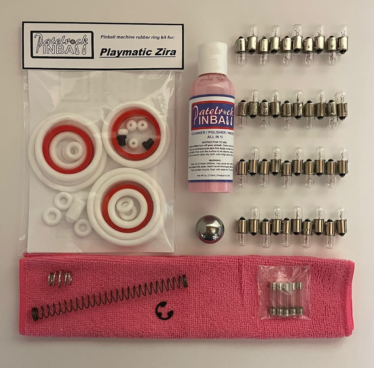 Playmatic Zira Pinball Machine Maintenance Kit