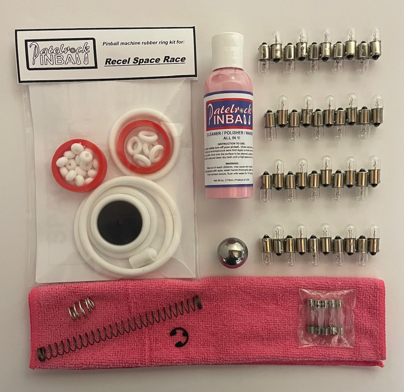 Recel | Petaco Space Race Pinball Machine Maintenance Kit