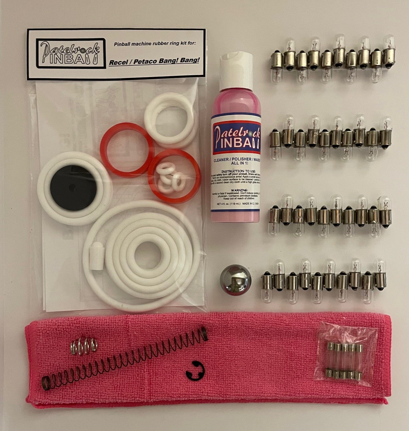 Recel | Petaco Bang Bang Pinball Machine Maintenance Kit