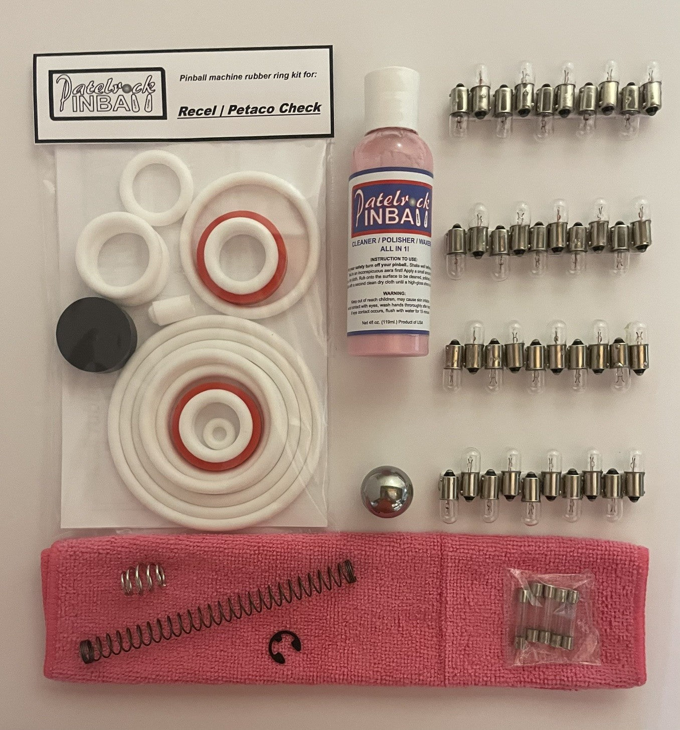 Recel | Petaco Check Pinball Machine Maintenance Kit