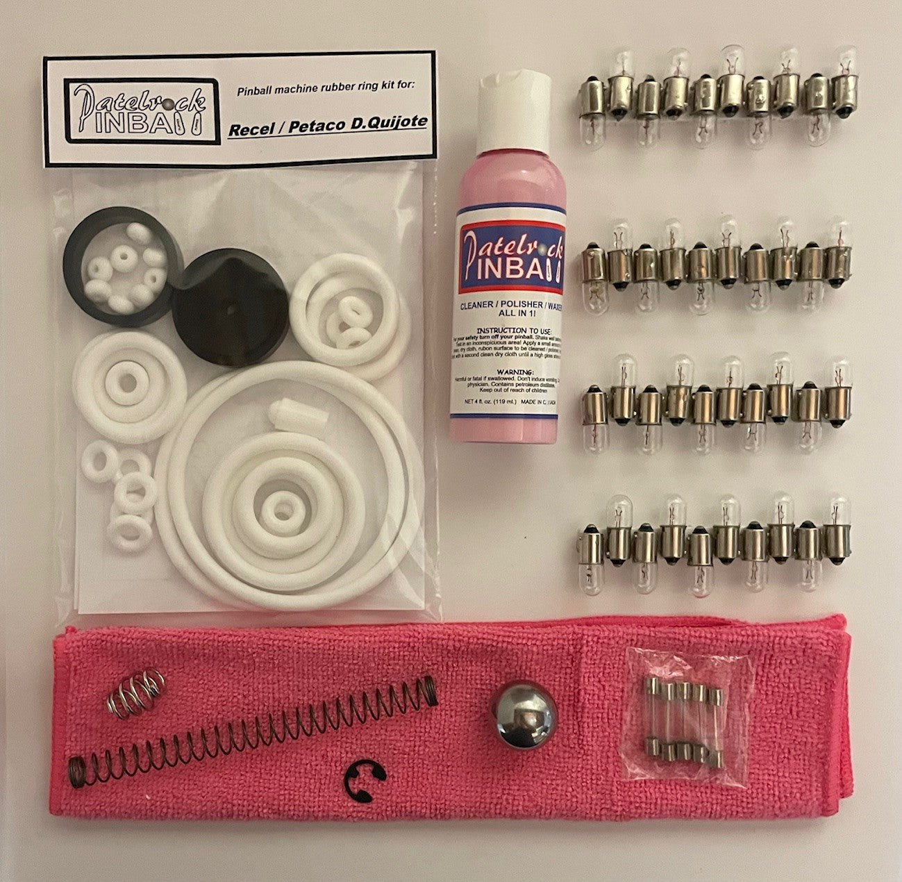 Recel | Petaco D. Quijote Pinball Machine Maintenance Kit
