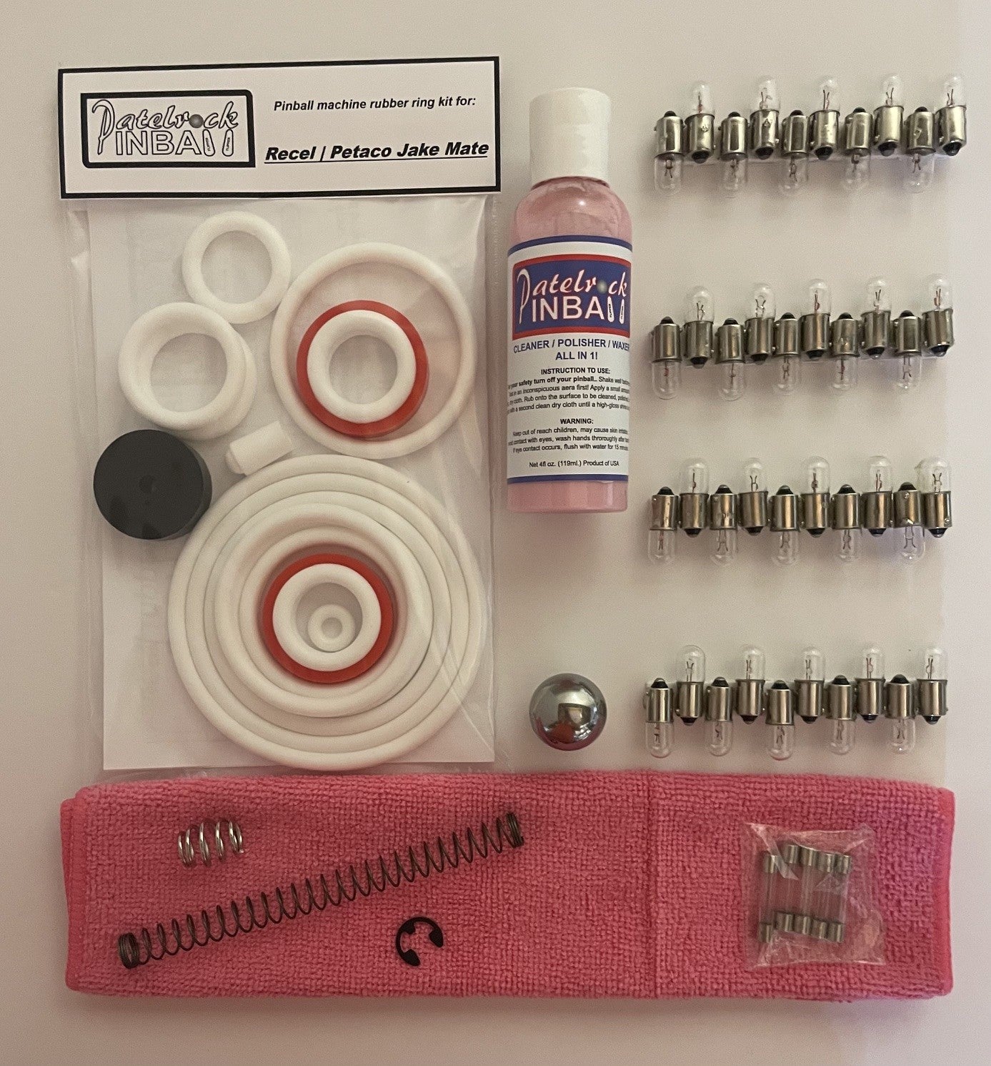 Recel | Petaco Jake Mate Pinball Machine Maintenance Kit