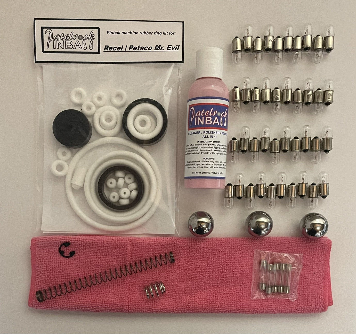 Recel | Petaco Mr Evil Pinball Machine Maintenance Kit