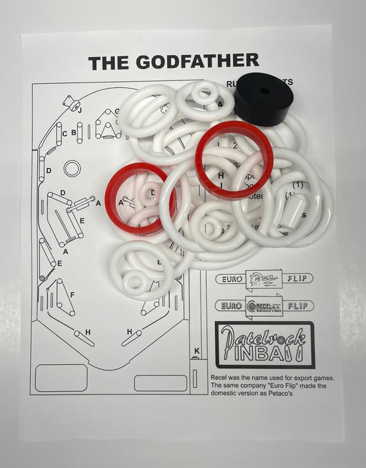 Recel | Petaco The Godfather Pinball Machine Rubber Ring Kit