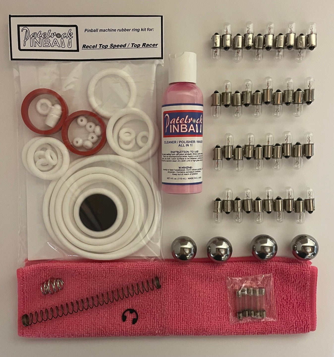 Recel Top Racer Pinball Machine Maintenance Kit